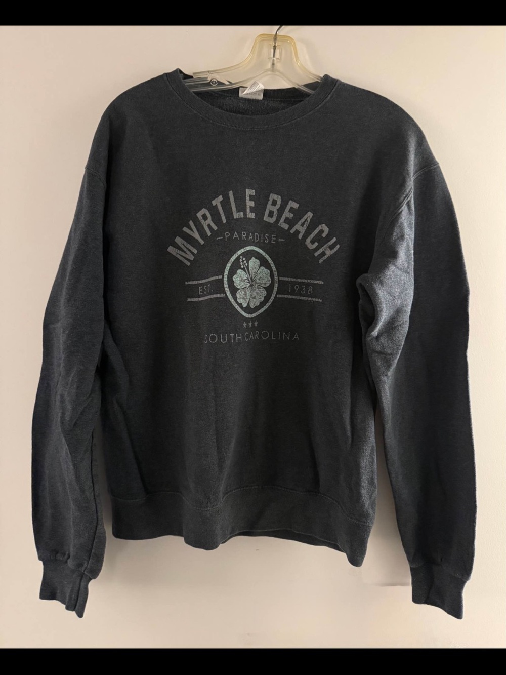 Myrtle Beach Graphic Crewneck Sweatshirt - Charcoal